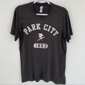 Canvas Brand Park City Ski 1963 T Shirt CHARCOAL Size Medium
